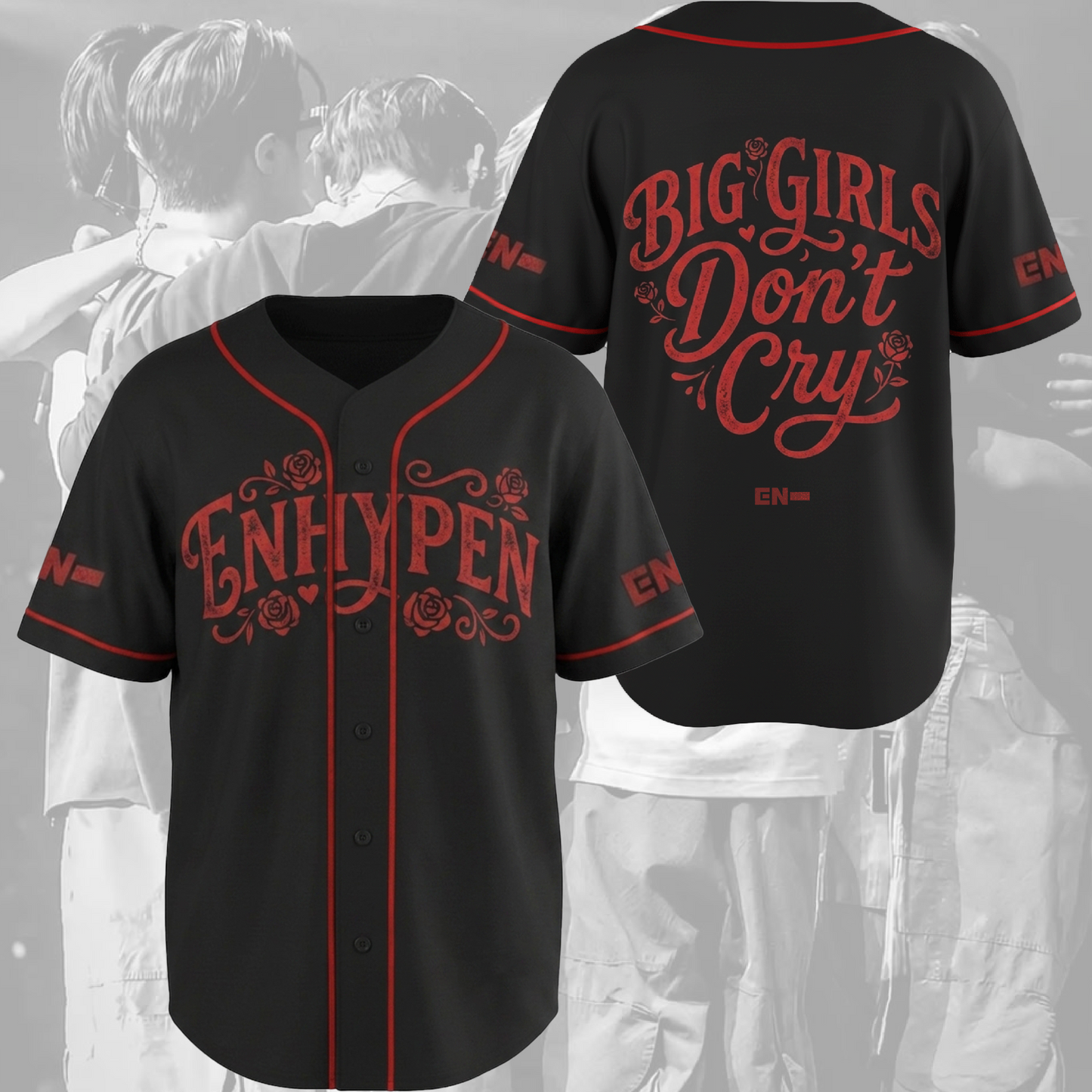 Big Girl Dont Cry Enhypen Baseball Jersey Gift For Fans