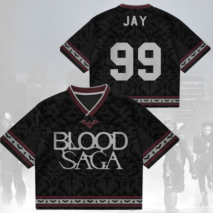 Dark Enhypen Blood Saga 2026 World Tour Mix Mesh Jersey