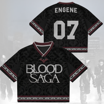 Dark Enhypen Blood Saga 2026 World Tour Mix Mesh Jersey