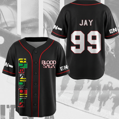 The Sin Bliss Enhypen Blood Saga World Tour Mesh Baseball Jersey Engene Gifts