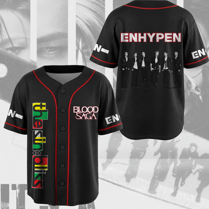 The Sin Bliss Enhypen Blood Saga World Tour Mesh Baseball Jersey Engene Gifts