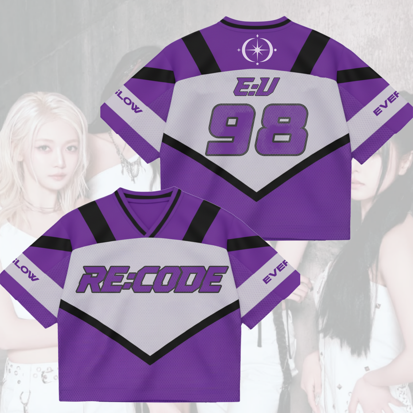 Everglow 2026 New Tour Code Album Mixed Mesh Jersey Gifts