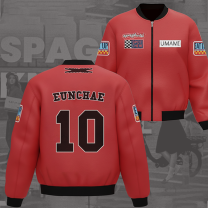 WAVESTEEᵀᴹ Le Sserafim Spaghetti Bomber Jacket Limited Album Edition