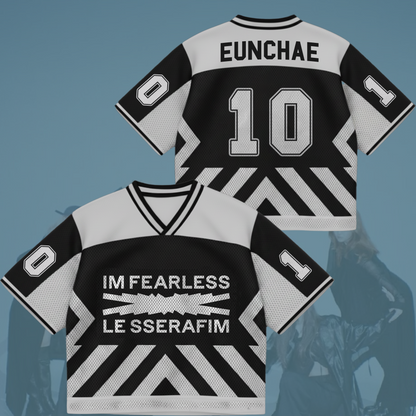 Le Sserafim Im Fearless Mixed Mesh Jersey Gift For Fans