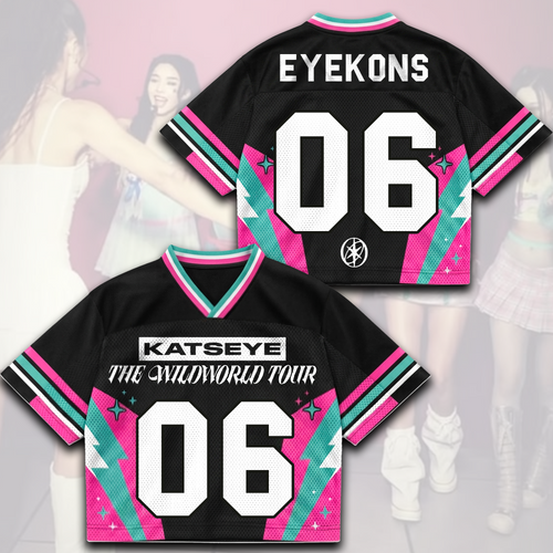 Dynamic KATSEYE The Wild World Tour Jersey Merch Gift for Eyekons
