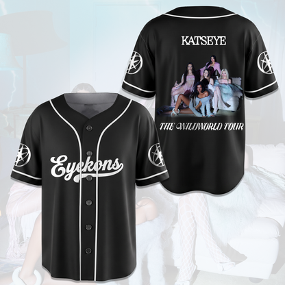 Katseye Tour The Wildworld Tour Baseball Jersey Gift For Fans