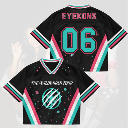 KATSEYE Wild Tour Sporty Purple Mixed Mesh Jersey für EYEKONS