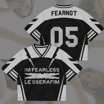 Le Sserafim Im Fearless New Album Mixed Mesh Jersey