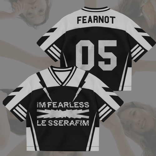Le Sserafim Im Fearless New Album Mixed Mesh Jersey