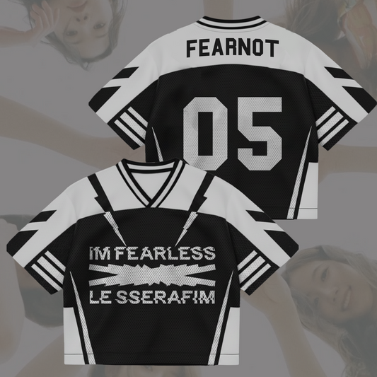 Le Sserafim Im Fearless New Album Mixed Mesh Jersey