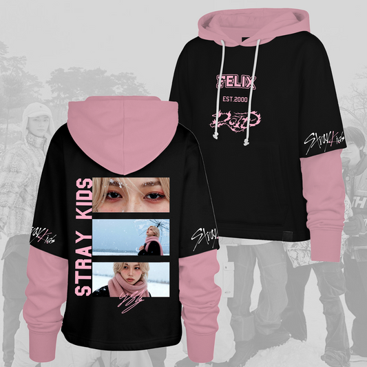 Stray Kids New Trend Do It Snow Season Movie Shortstop Hoodie Gifts