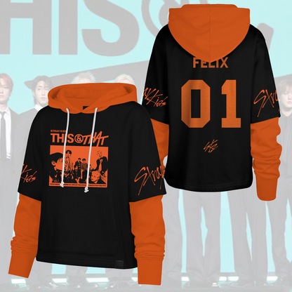 Stray Kids This & That Album Halloween Season Shortstop Hoodie Gift For Fans