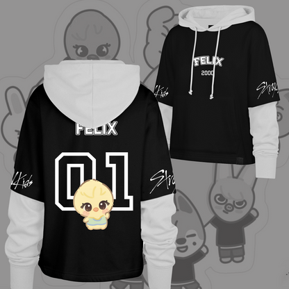 WAVESTEEᵀᴹ Skzoo Stray Kid limited Shortstop Hoodie