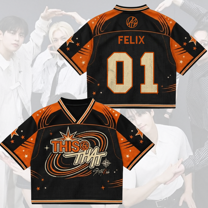 Cosmic Stray Kids This That Mixed Mesh Jersey Cool Gift for Fans