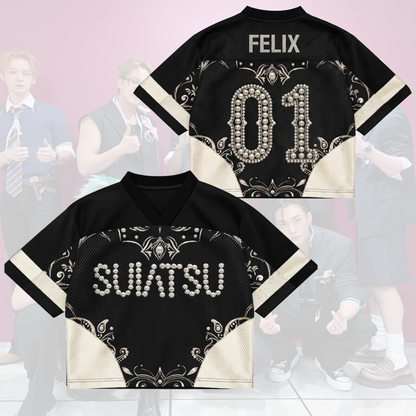 SUIATSU Album Stray Kids Come Back Mixed Mesh Jersey Run It Tour Fan Edition