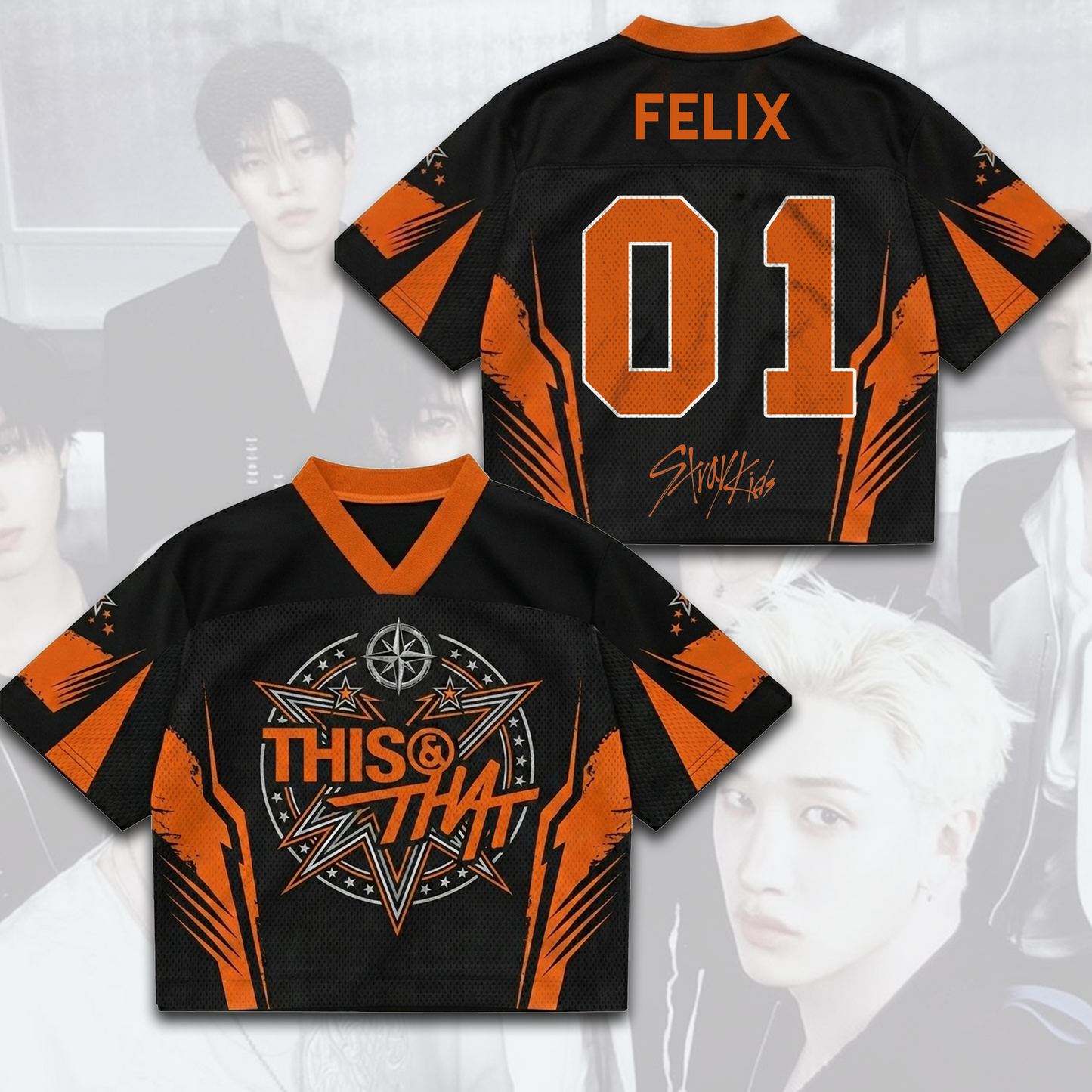 Energetic Stray Kids This That Album Mixed Mesh Jersey Perfect Fan Gift