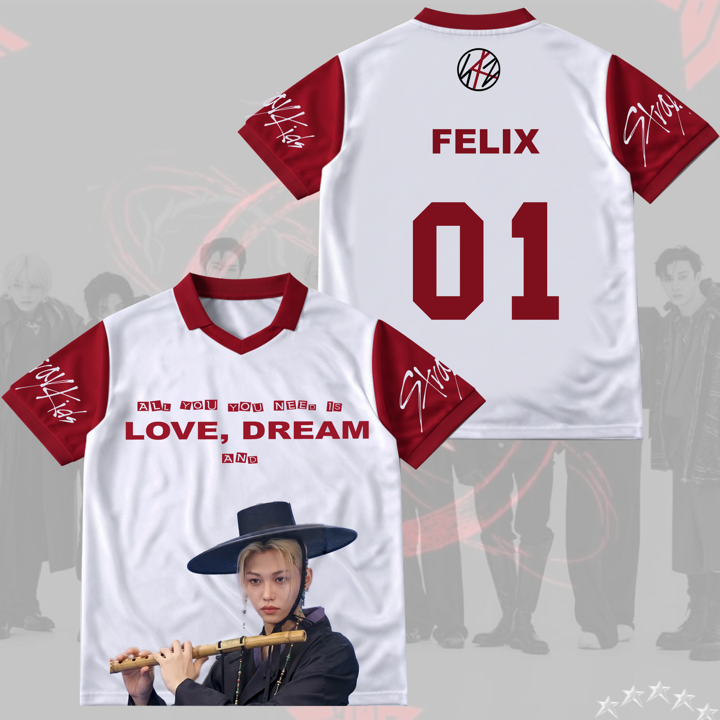 Stray Kids Moments Winged Neck Baseball Shirt Gift For Stay