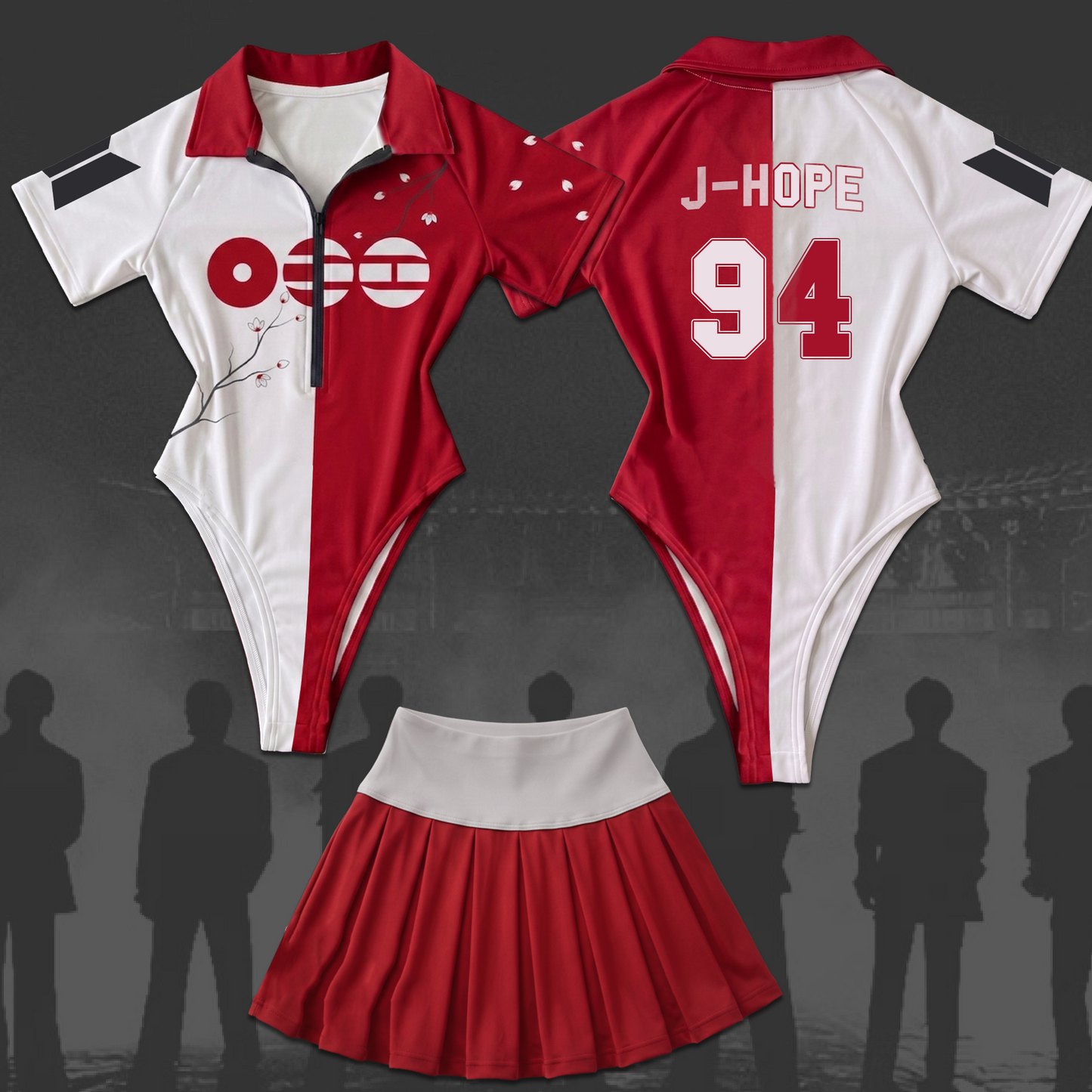 Dolce Bloom BTS World Tour Arirang Full Jersey Bodysuit Set Fan Edition