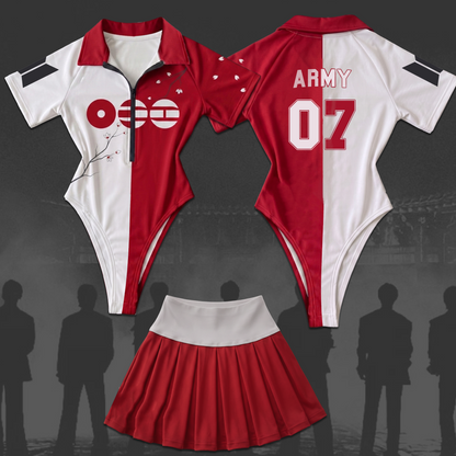 Dolce Bloom BTS World Tour Arirang Full Jersey Bodysuit Set Fan Edition