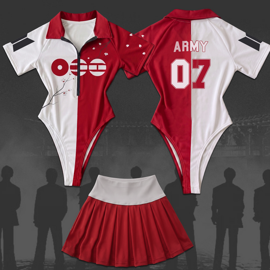 Dolce Bloom BTS World Tour Arirang Full Jersey Bodysuit Set Fan Edition