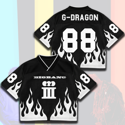 Fiery Bigbang BiiiG Cosmos Mixed Mesh Jersey Ultimate Fan Gift