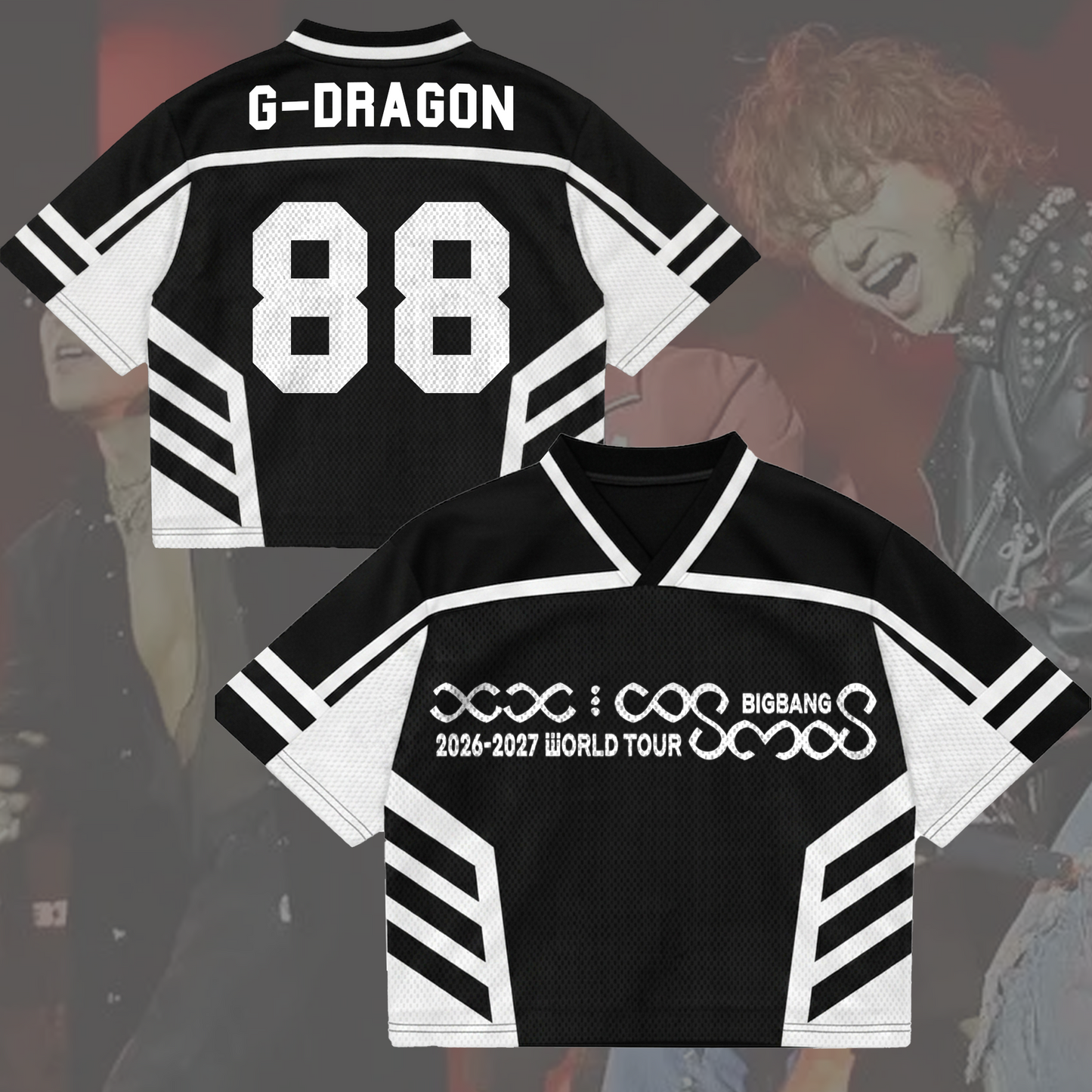 Still Life Keys Bigbang Cosmos World Tour Mixed Mesh Jersey Gift For VIP