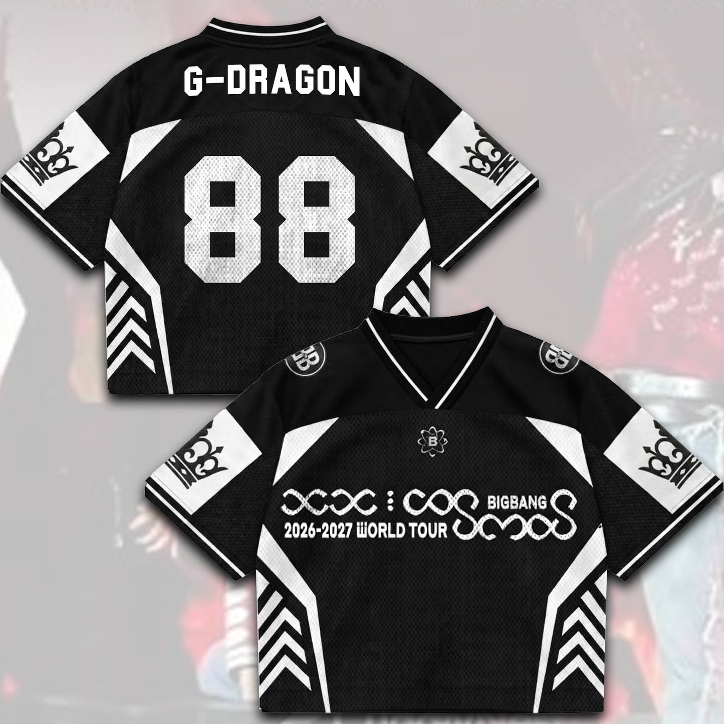 Bigbang King Come Back Cosmos World Tour Mixed Mesh Jersey Gift For Fans