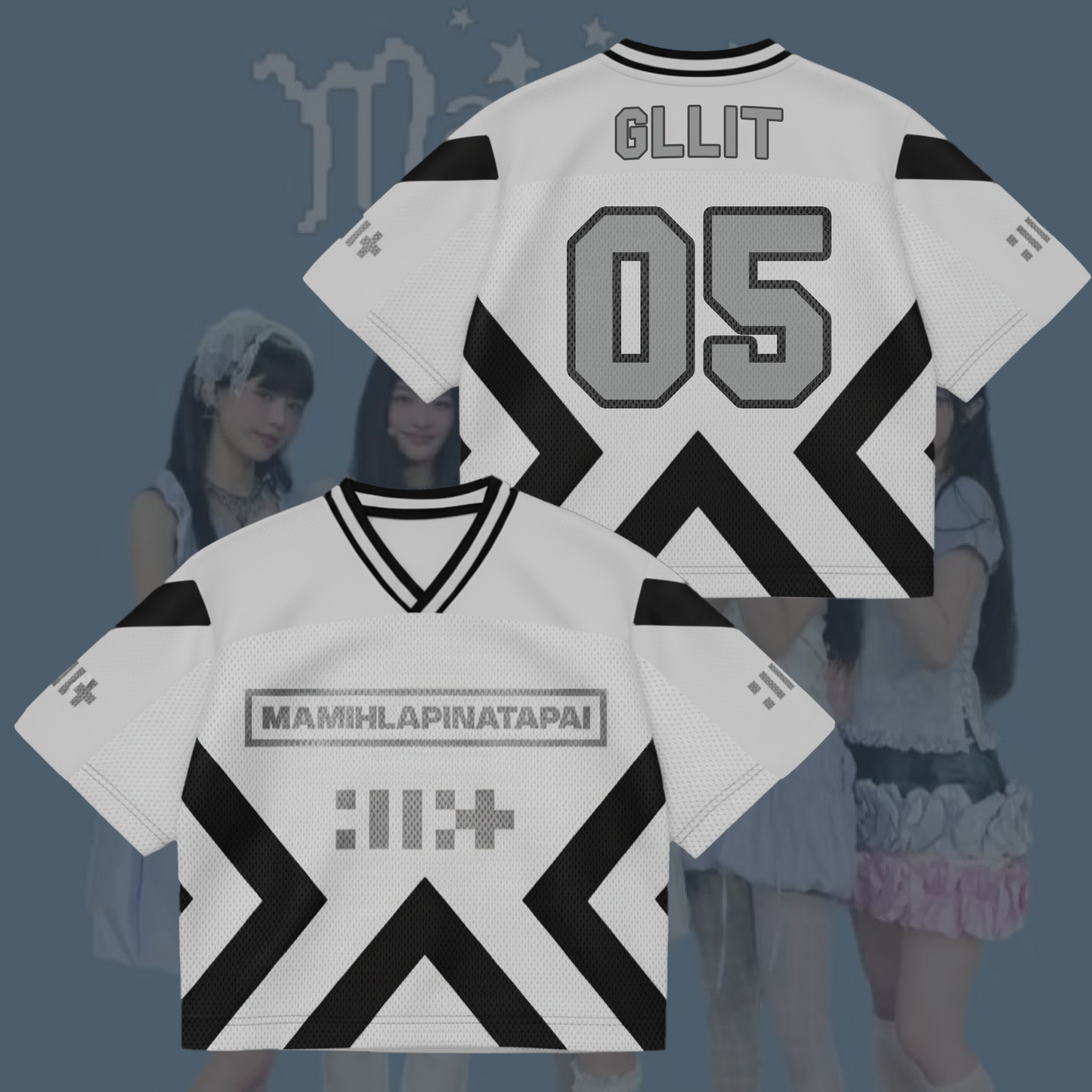 MAMIHLAPINATAPAI ILLIT Mixed Mesh Jersey Gift For Lovers