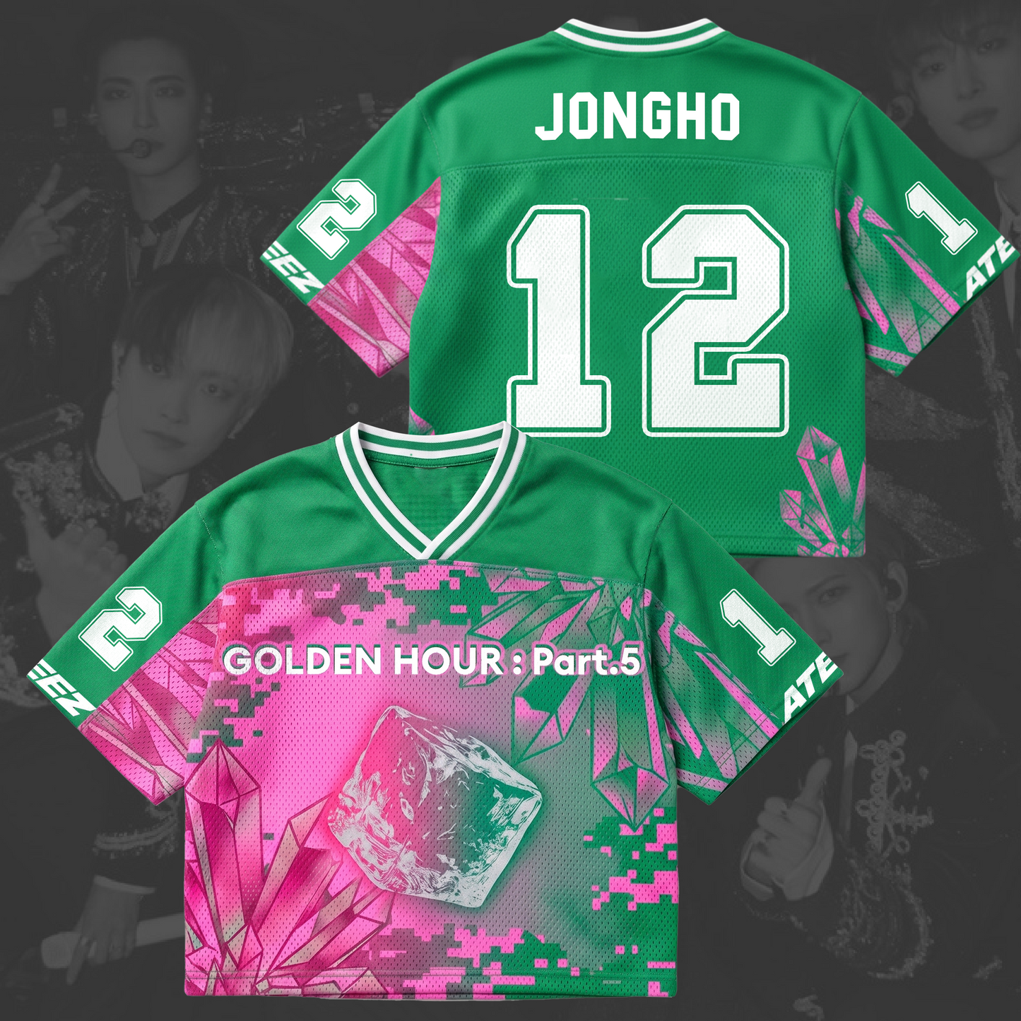 Chrysalis ATEEZ  Golden Hour Part 5 Album Mixed Mesh Jersey