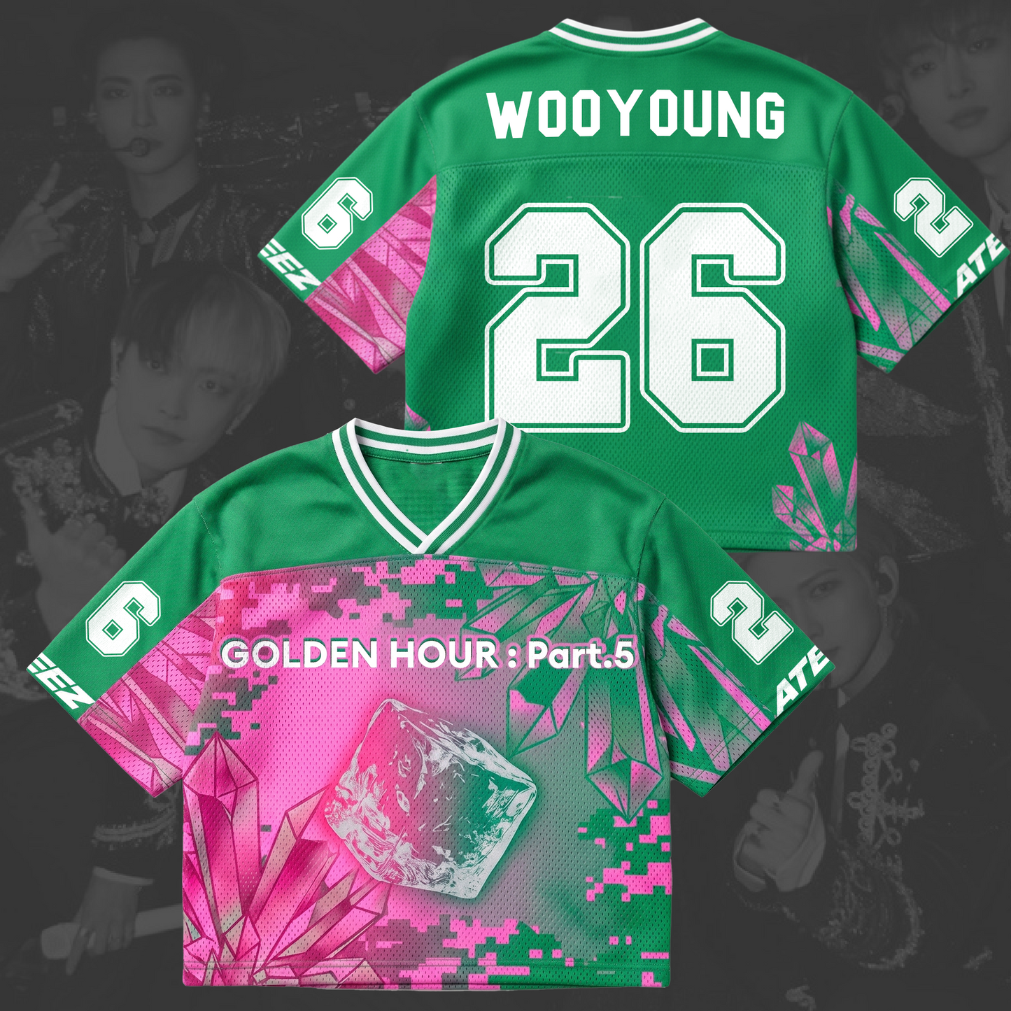 Chrysalis ATEEZ  Golden Hour Part 5 Album Mixed Mesh Jersey