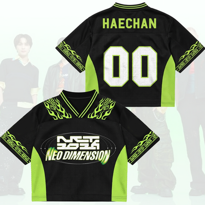 NCT 127 Neo Dimension Neo City Flame Mixed Mesh Jersey Concert Outfit Fan Gifts