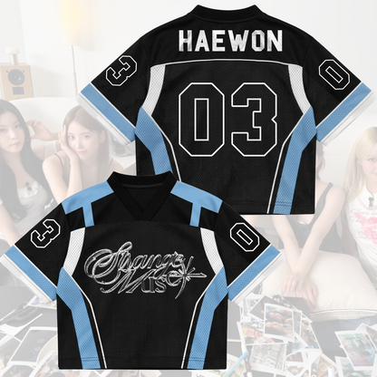 Epic Strange Muse Sporty Blue Mixed MeshJersey Gift for Fans