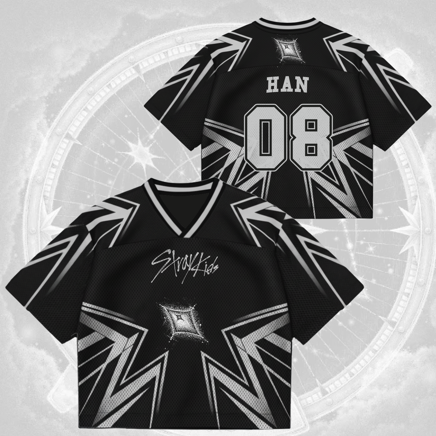 Stray Kids Star Mixed Mesh Jersey Gift For Lovers
