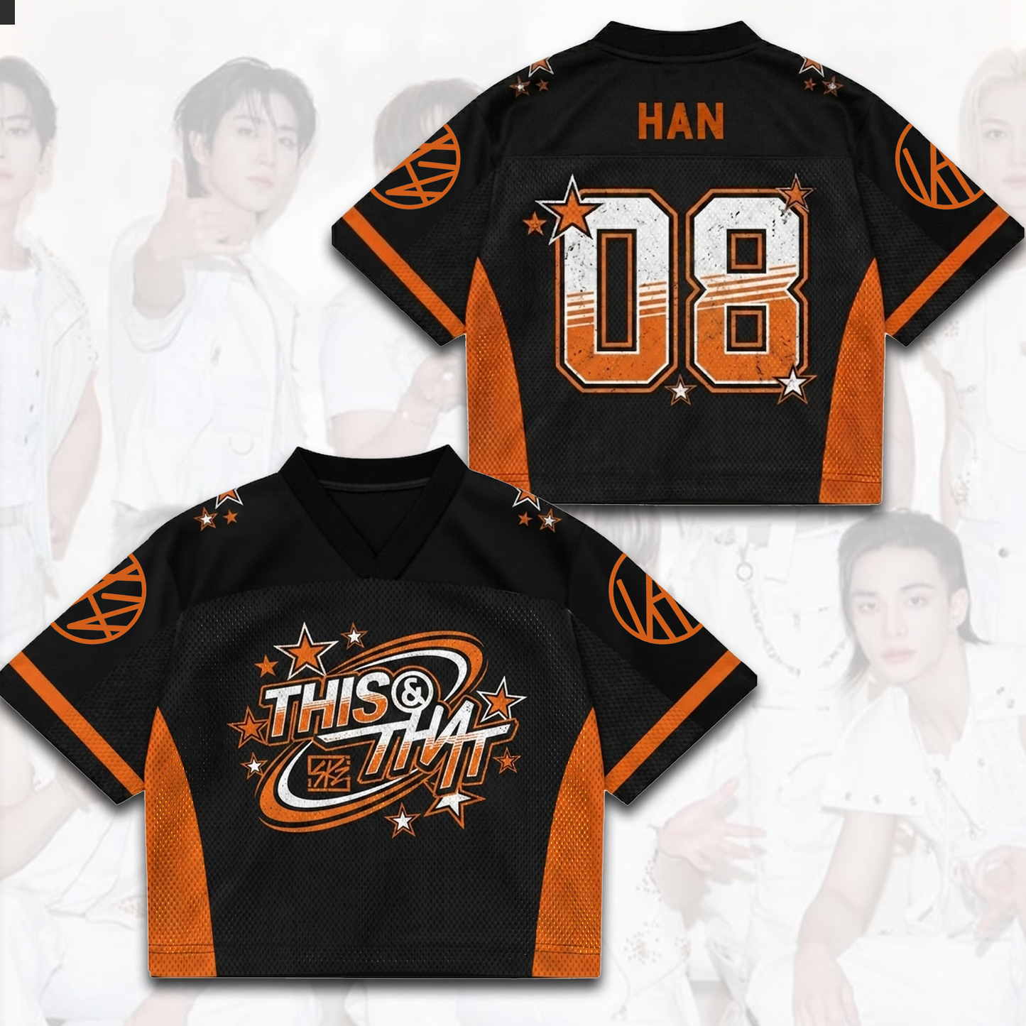 Dynamic Stray Kids This That Mixed Mesh Jersey Ultimate Fan Gift