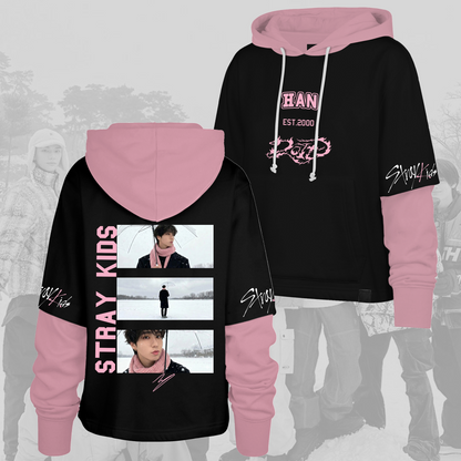 Stray Kids New Trend Do It Snow Season Movie Shortstop Hoodie Gifts