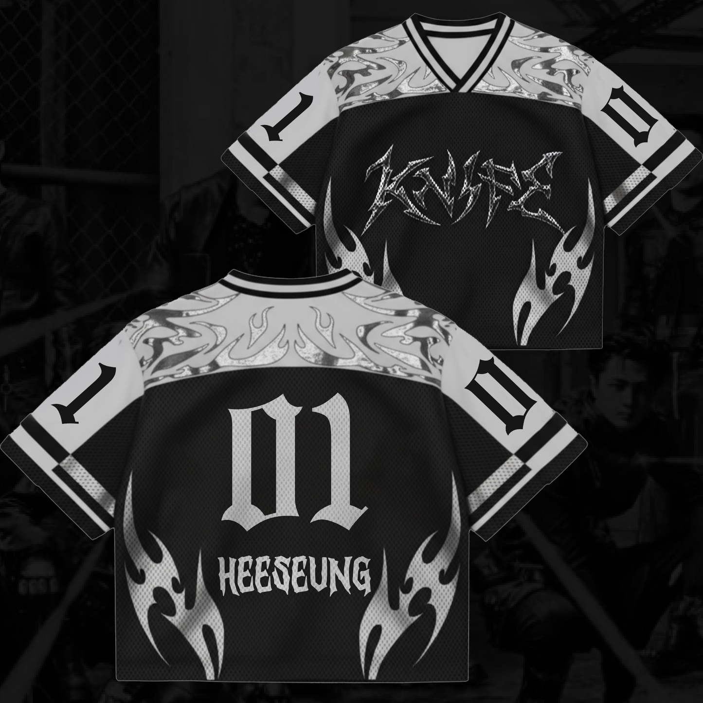 Knife Enhypen THE SIN VANISH Album Mixed Mesh Jersey Gifts