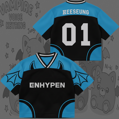 Cute Enhypen Vampire Voice The Sin Vanish 7th Album Mixed Mesh Jersey