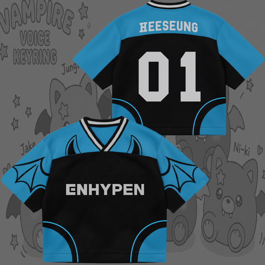 Cute Enhypen Vampire Voice The Sin Vanish 7th Album Mixed Mesh Jersey