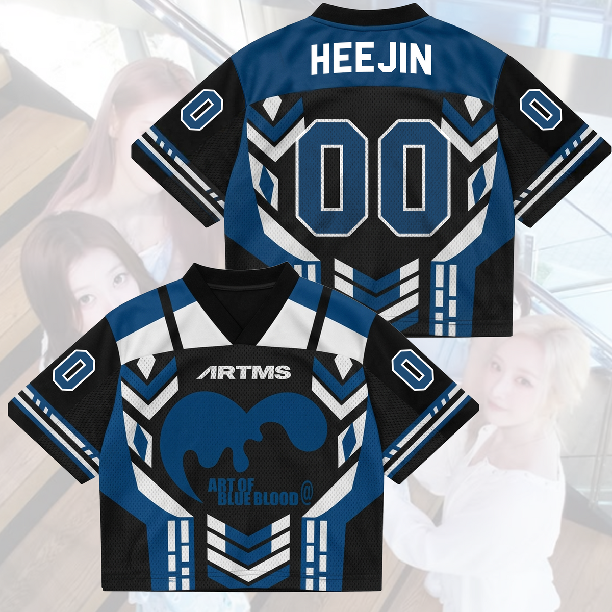 Bold Art Of Blue Blood Tour ARTMS Mixed-Mesh-Trikot Geschenk für Fans
