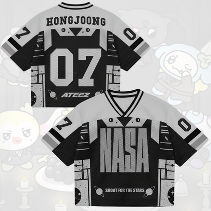 Hot Shoot For  The Stars Nasa Ateez Golden Hour Song Mixed Mesh Jersey