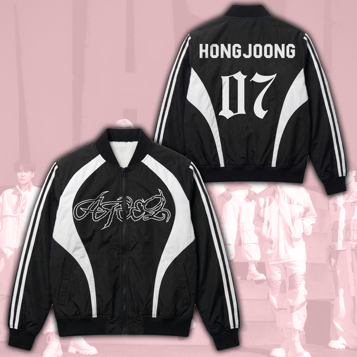 Ateez Zero To All World Tour Bomber Jacket Sporty Ateez Golden Hour Part 6 Atiny Gifts