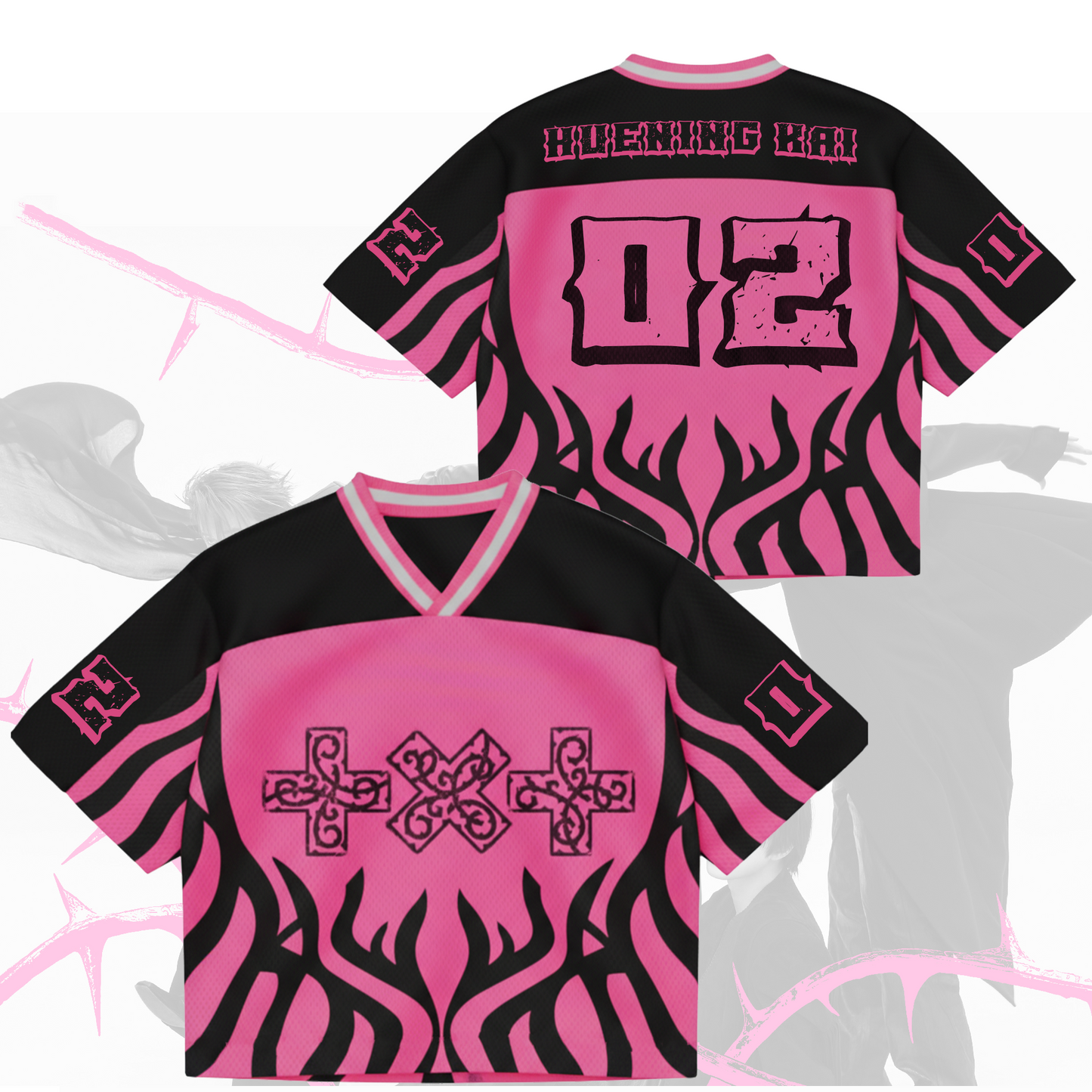Thorn Album 7th Year TXT Mixed Mesh Jersey Gift For Fans