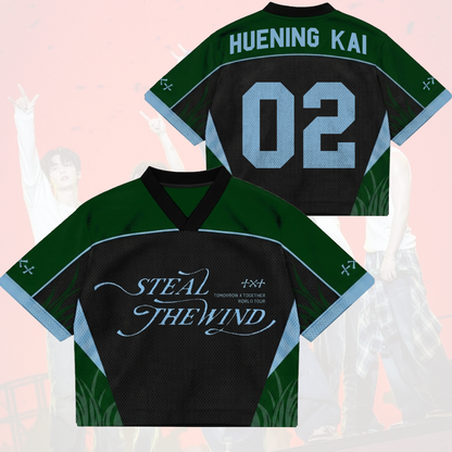 Spectacular TXT Steal The Wind World Tour Mixed Mesh Jersey Fan Edition