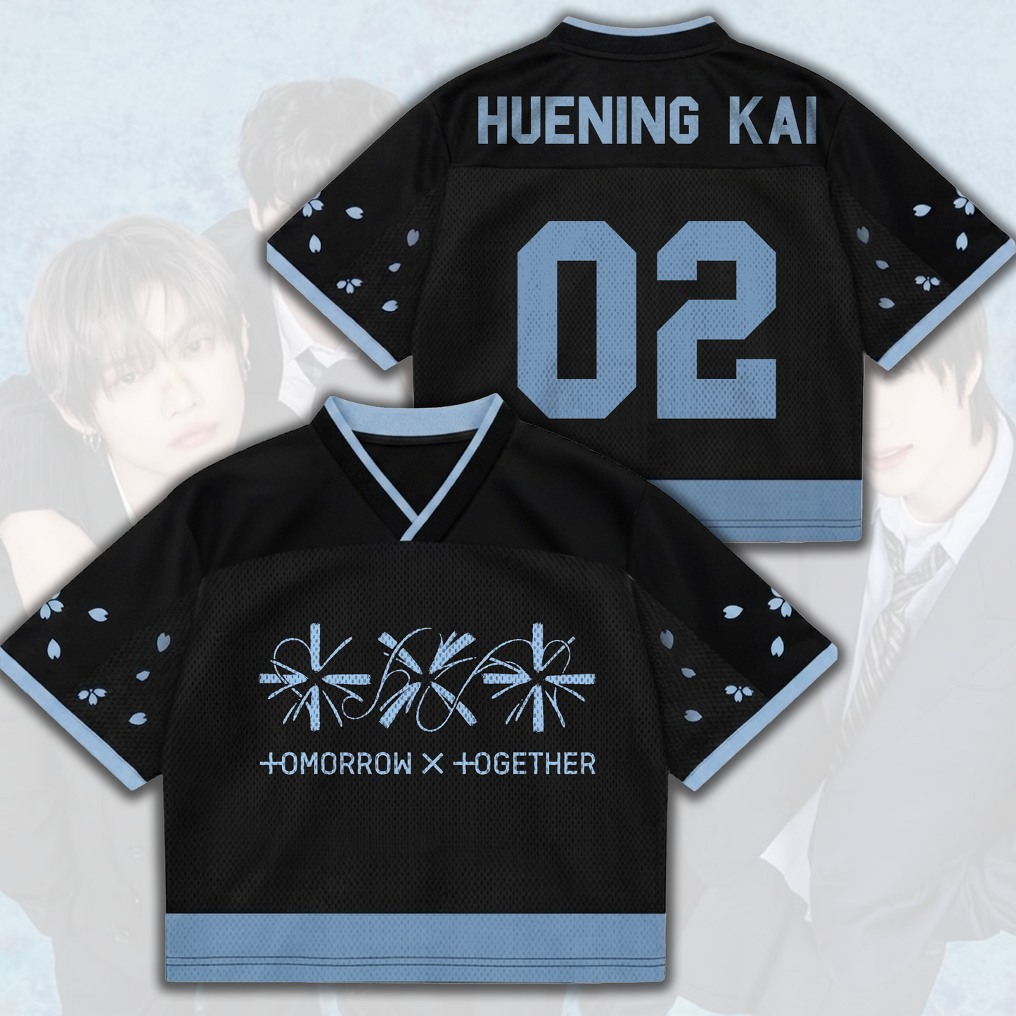 TXT Setsuna Hanabi Mixed Mesh Jersey Fan Edition