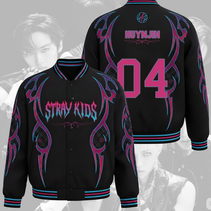 WAVESTEEᵀᴹ Stray Kids SKZ It Tape DO IT Baseball Jacket