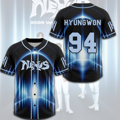 MONSTA X The X Nexus World Tour Baseball Jersey The Phase Gift For Fans