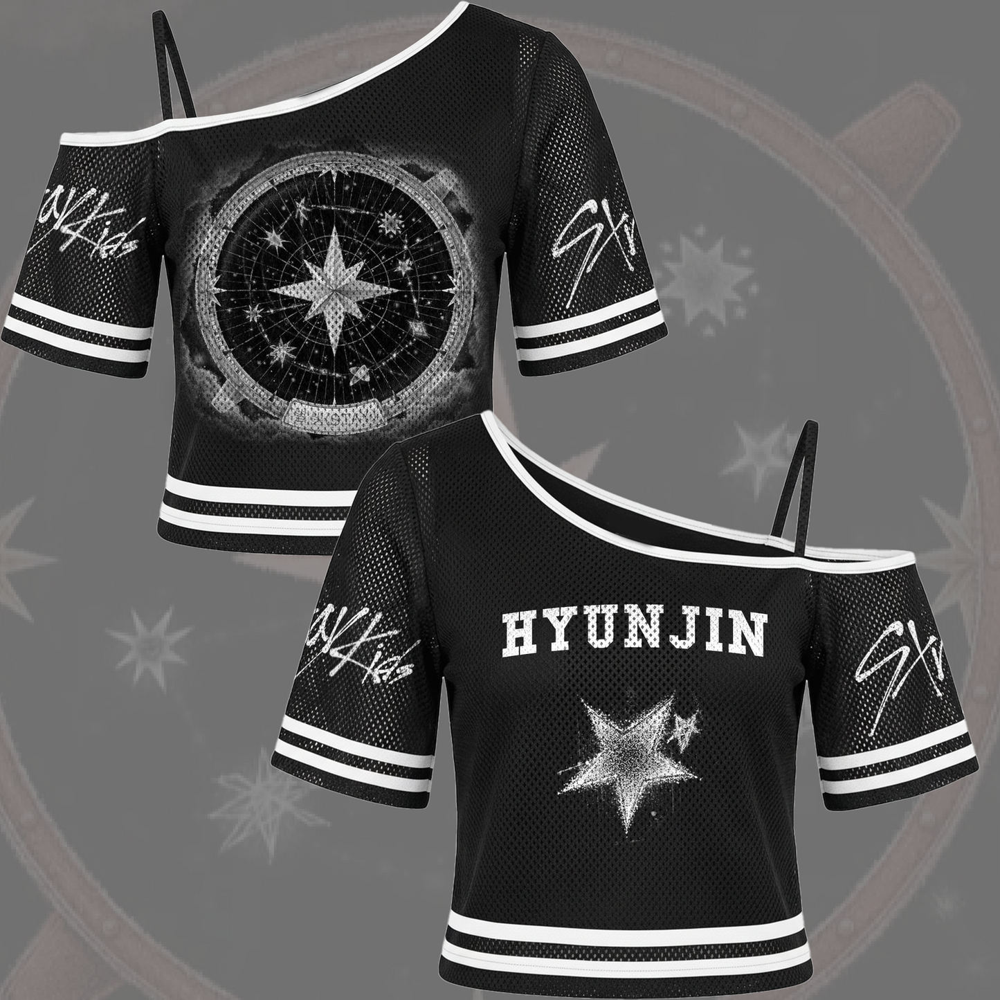 Stray Kids Stay Single Off Shoulder Mesh Gift For Fans