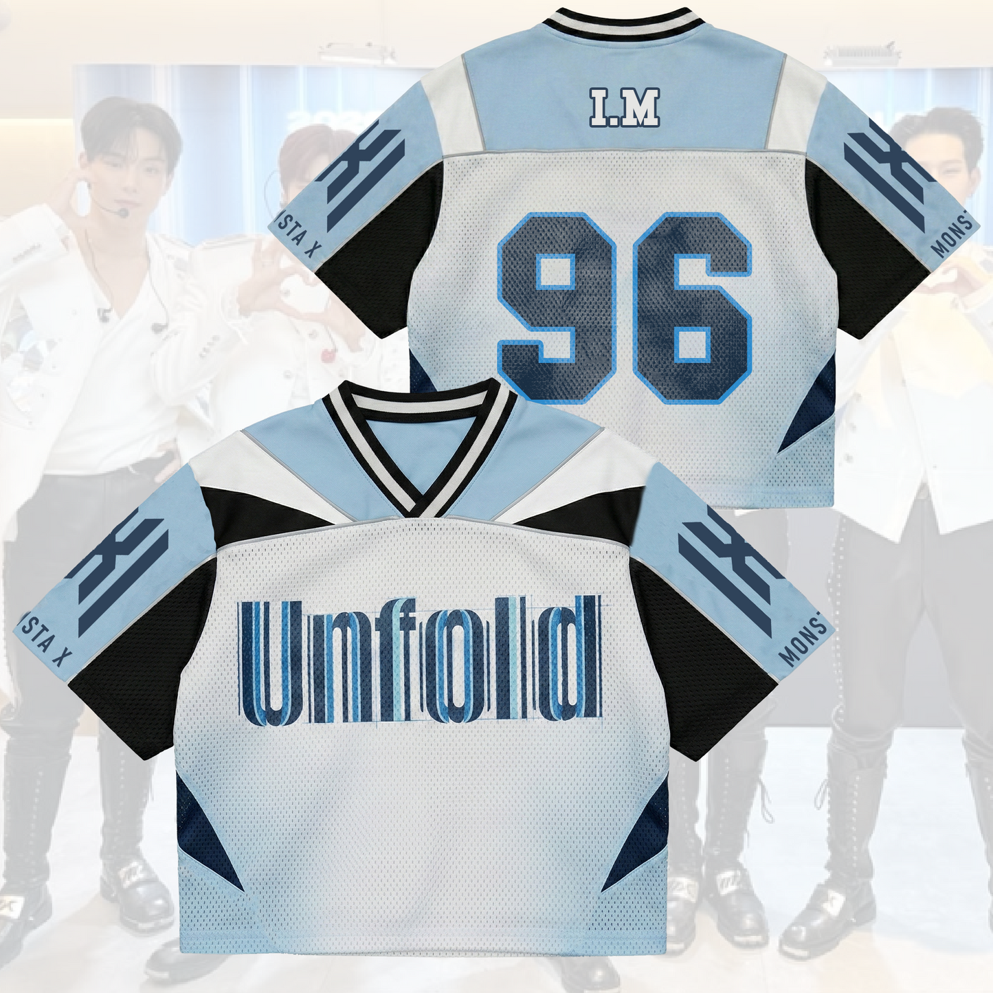 Monstax New Album Unfold Mixed Mesh Jersey