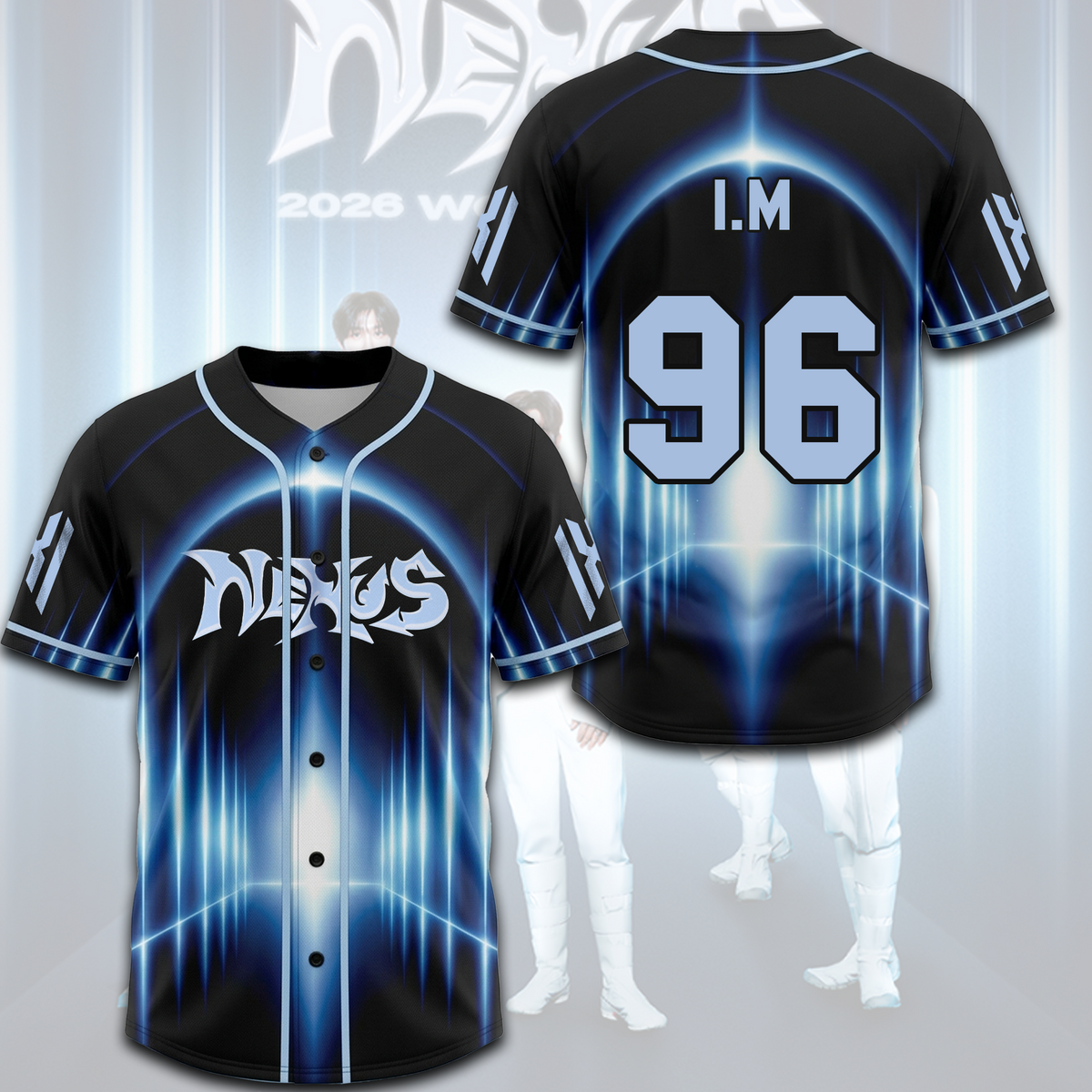 MONSTA X The X Nexus World Tour Baseball Jersey The Phase Gift For Fans
