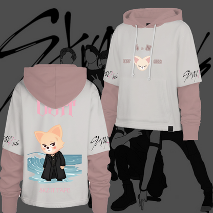 WAVESTEEᵀᴹ SKZ Stray Kid 2026 Season’s Greetings DO IT Shortstop Hoodie